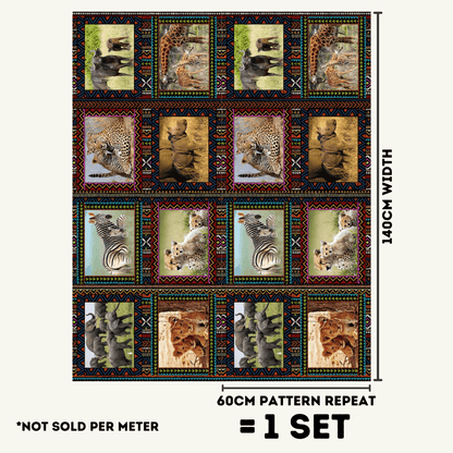 Place Mats South Africa Baby Wild Animals - Ragland Fabrics