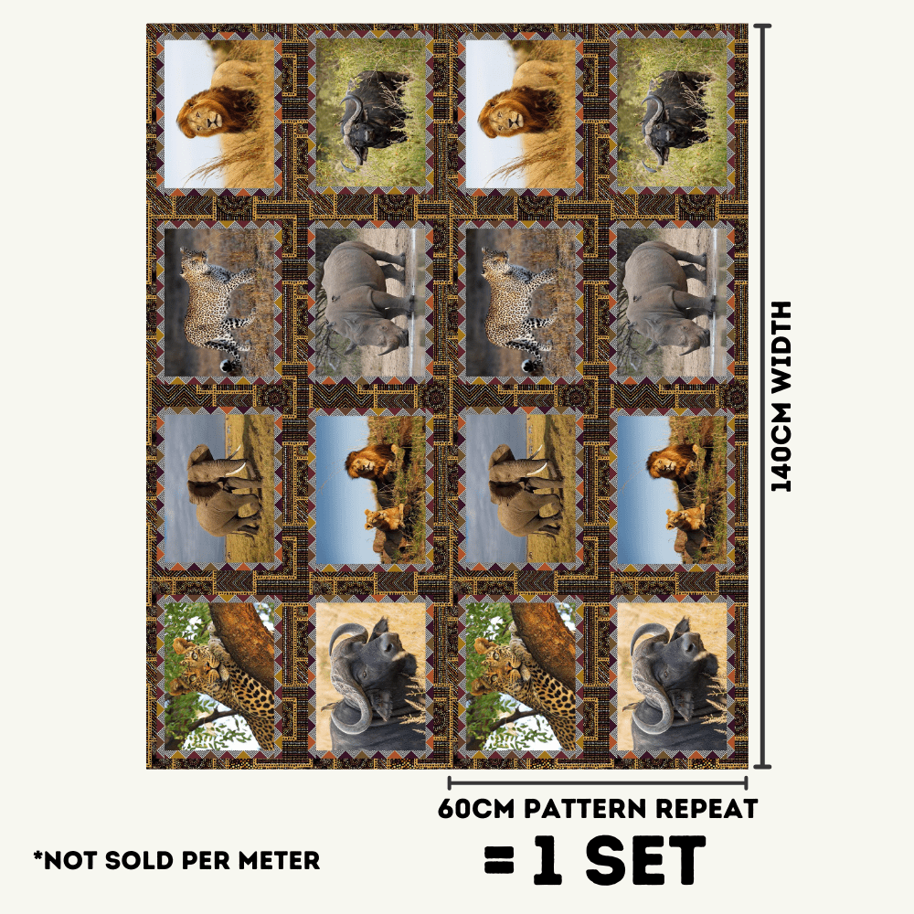 Place Mats South Africa Big 5 - Ragland Fabrics