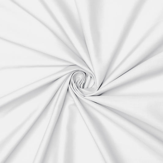 Plain Polycotton White 2 - Ragland Fabrics