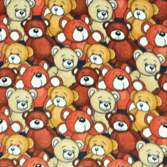 Printed Polar Fleece Teddys - Ragland Fabrics