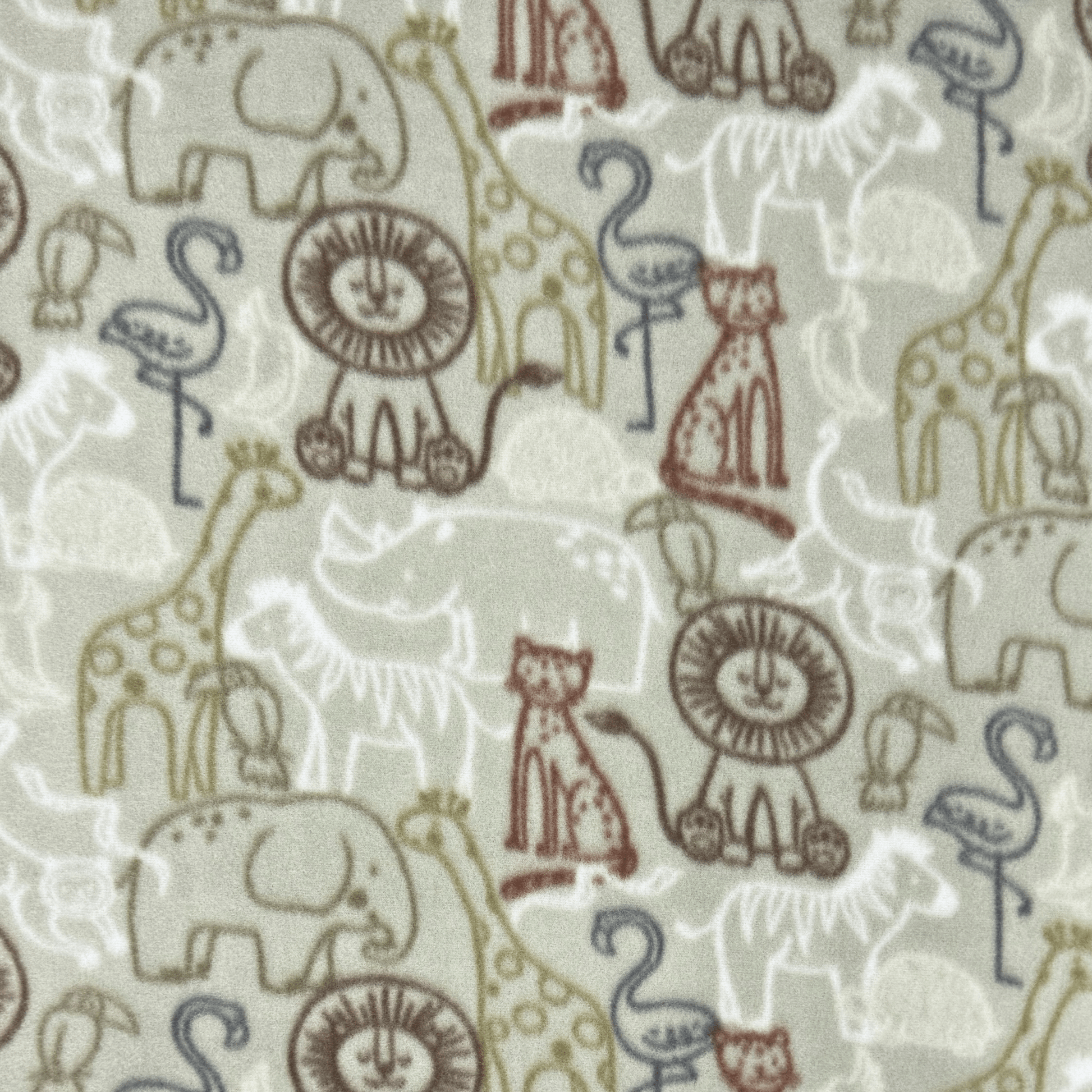 Printed Polar Fleece Safari - Ragland Fabrics