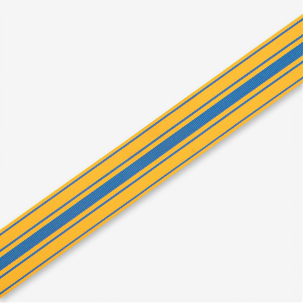 Polyester Tape Stripe Blue/Yellow 40mm