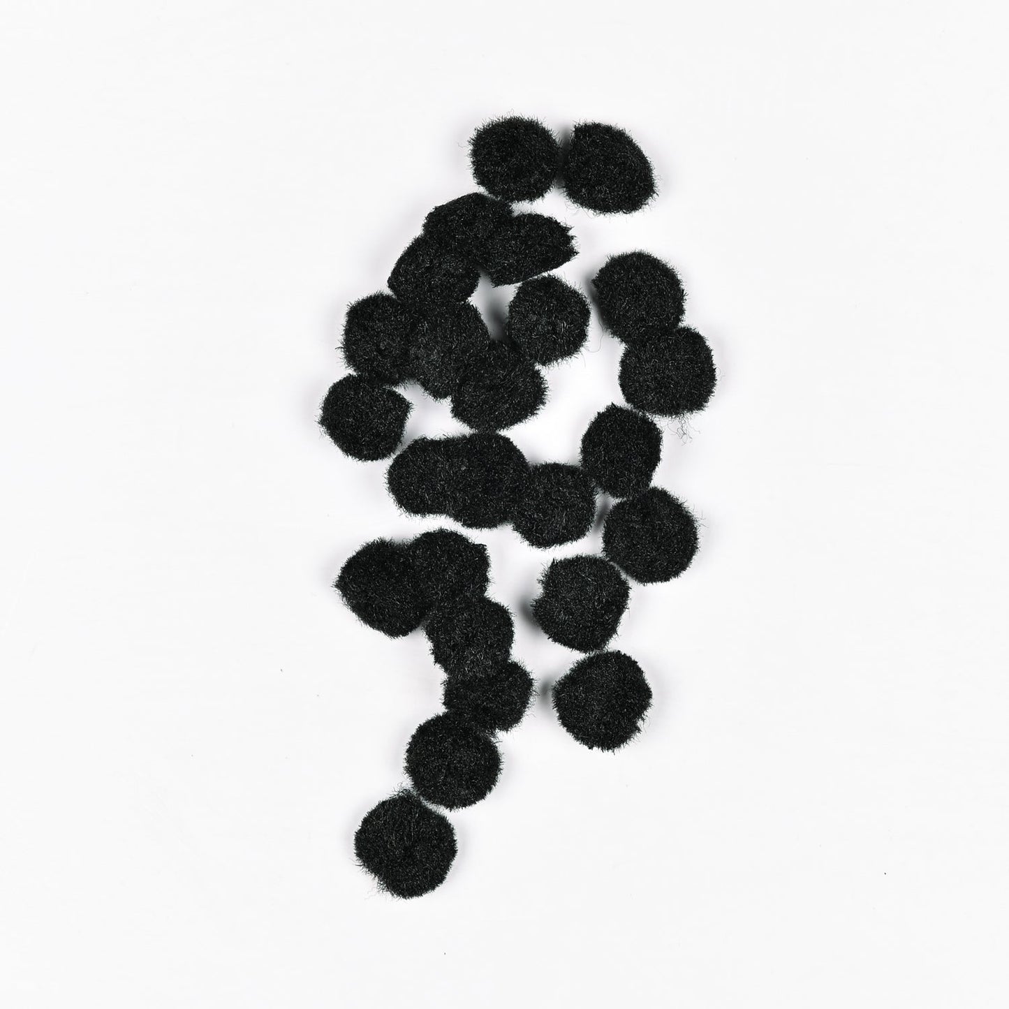 Pom Poms - Black 25mm | 20pc TBD - Ragland Fabrics