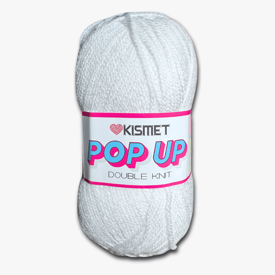 Pop Up Dbl Knit White 01 - Ragland Fabrics