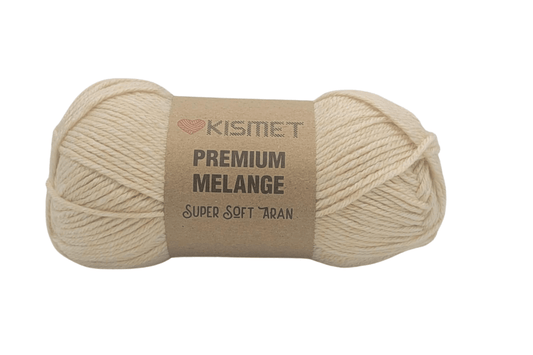 Premium Melange Aran Cream #324