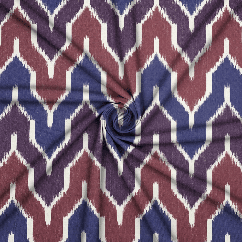 Printed Cotton Linen Blurred Lines - Ragland Fabrics