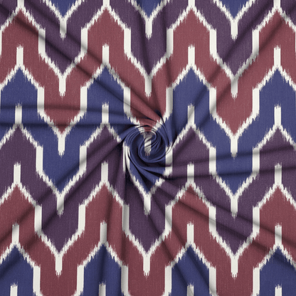 Printed Cotton Linen Blurred Lines - Ragland Fabrics