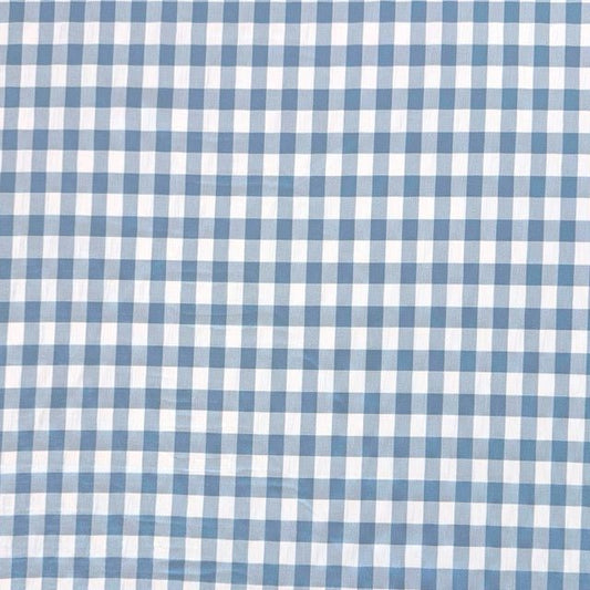 Printed Designer Check Blue - Ragland Fabrics