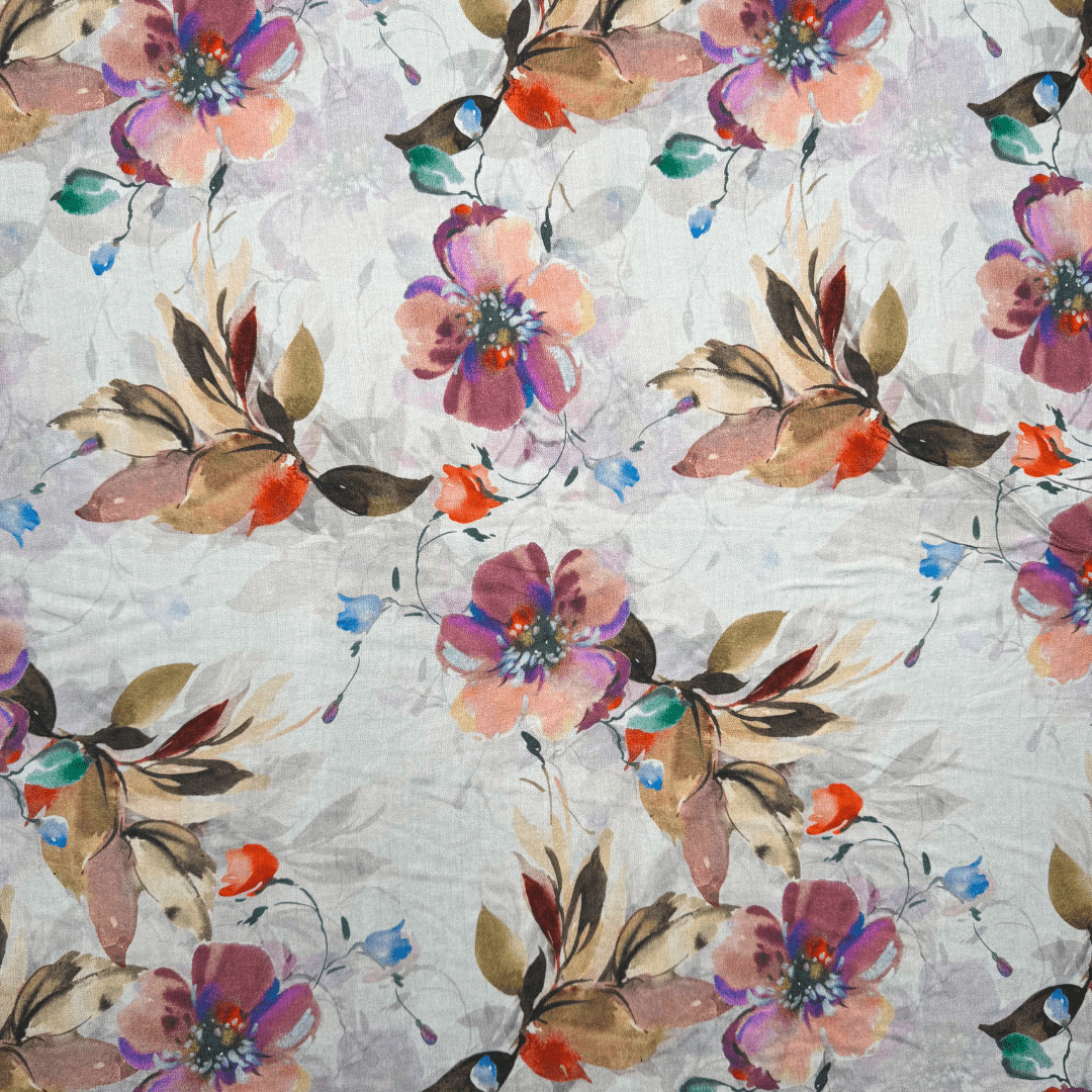 Printed Linen Blend Des.A - Ragland Fabrics