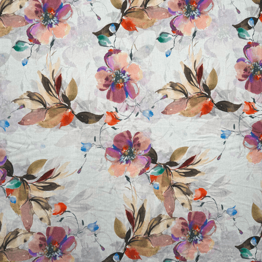 Printed Linen Blend Des.A - Ragland Fabrics