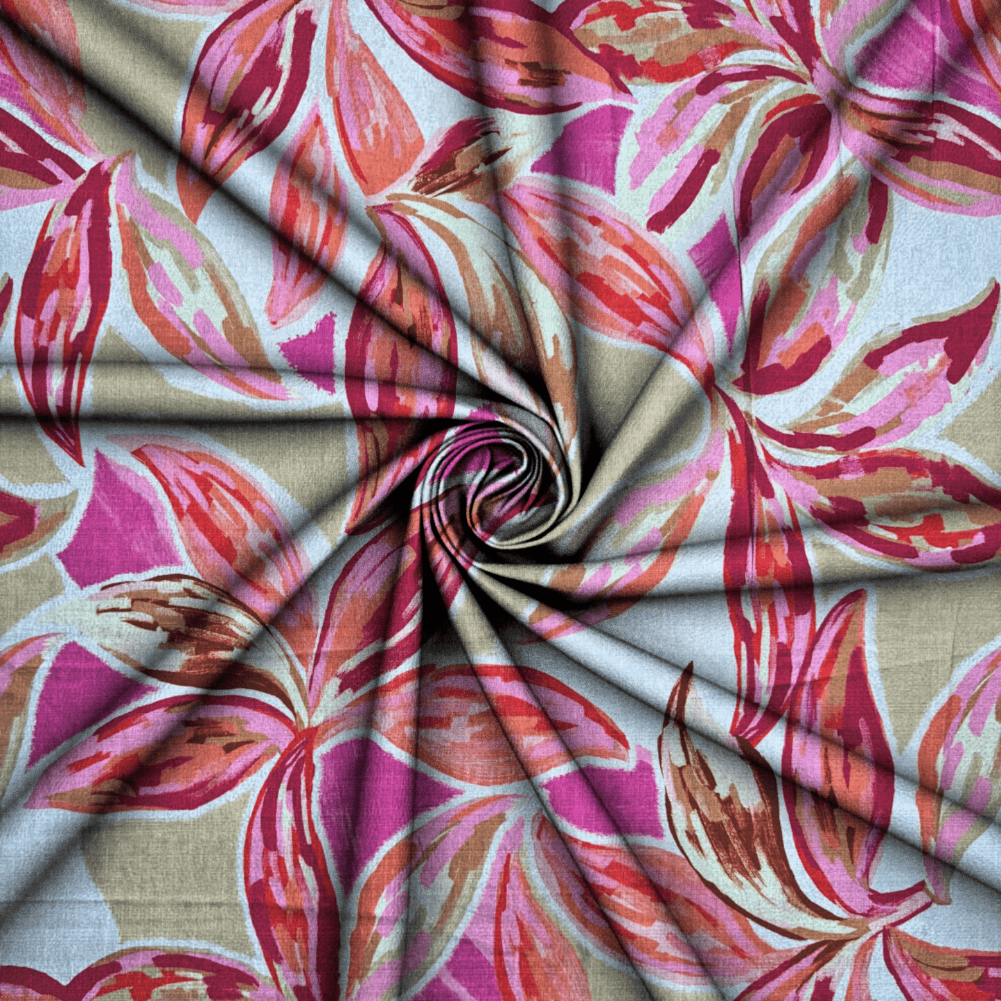 Printed Linen Blend Des.B - Ragland Fabrics