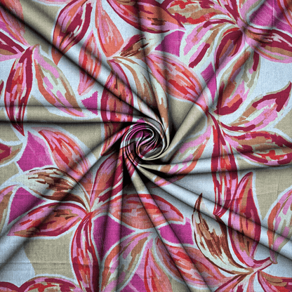 Printed Linen Blend Des.B - Ragland Fabrics