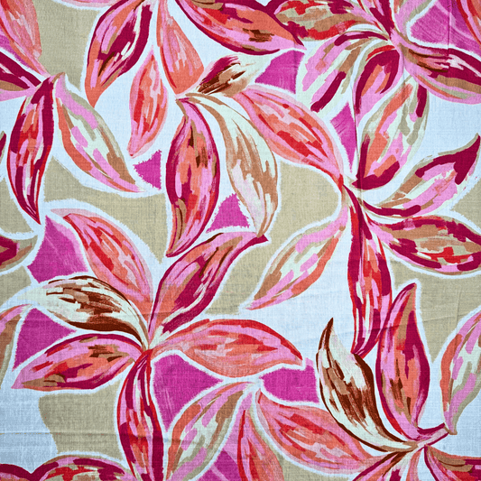 Printed Linen Blend Des.B - Ragland Fabrics