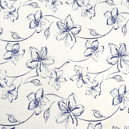 Printed Linen Blend Des.D - Ragland Fabrics
