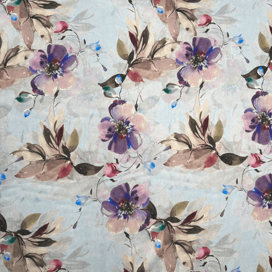 Printed Linen Blend Des.E - Ragland Fabrics