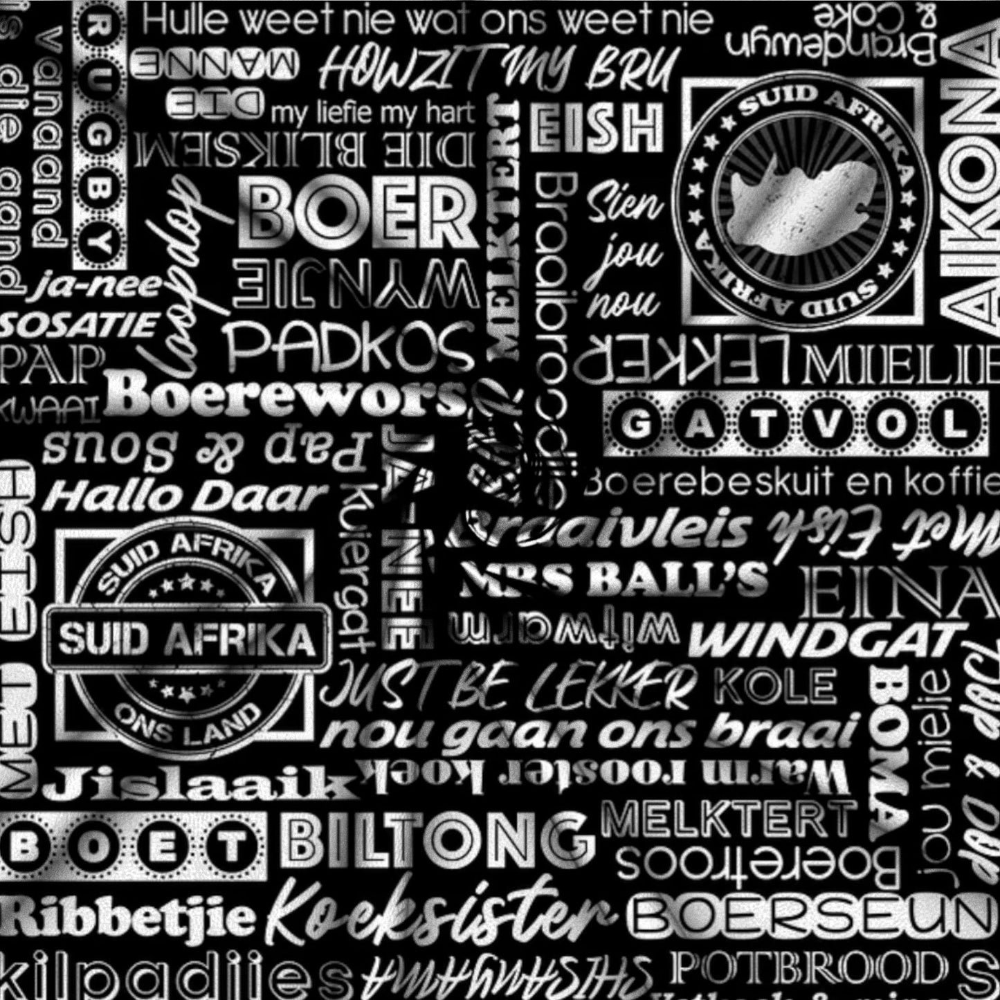 Printed Mini Matt Afrikaans Braai - Ragland Fabrics