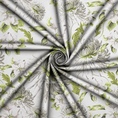 Printed Mini Matt Blossoms & Chrysanthemum - Ragland Fabrics