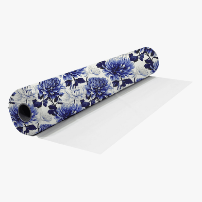 Printed Mini Matt Blue Delft - Ragland Fabrics