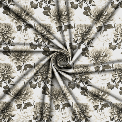 Printed Mini Matt Delft Grey - Ragland Fabrics