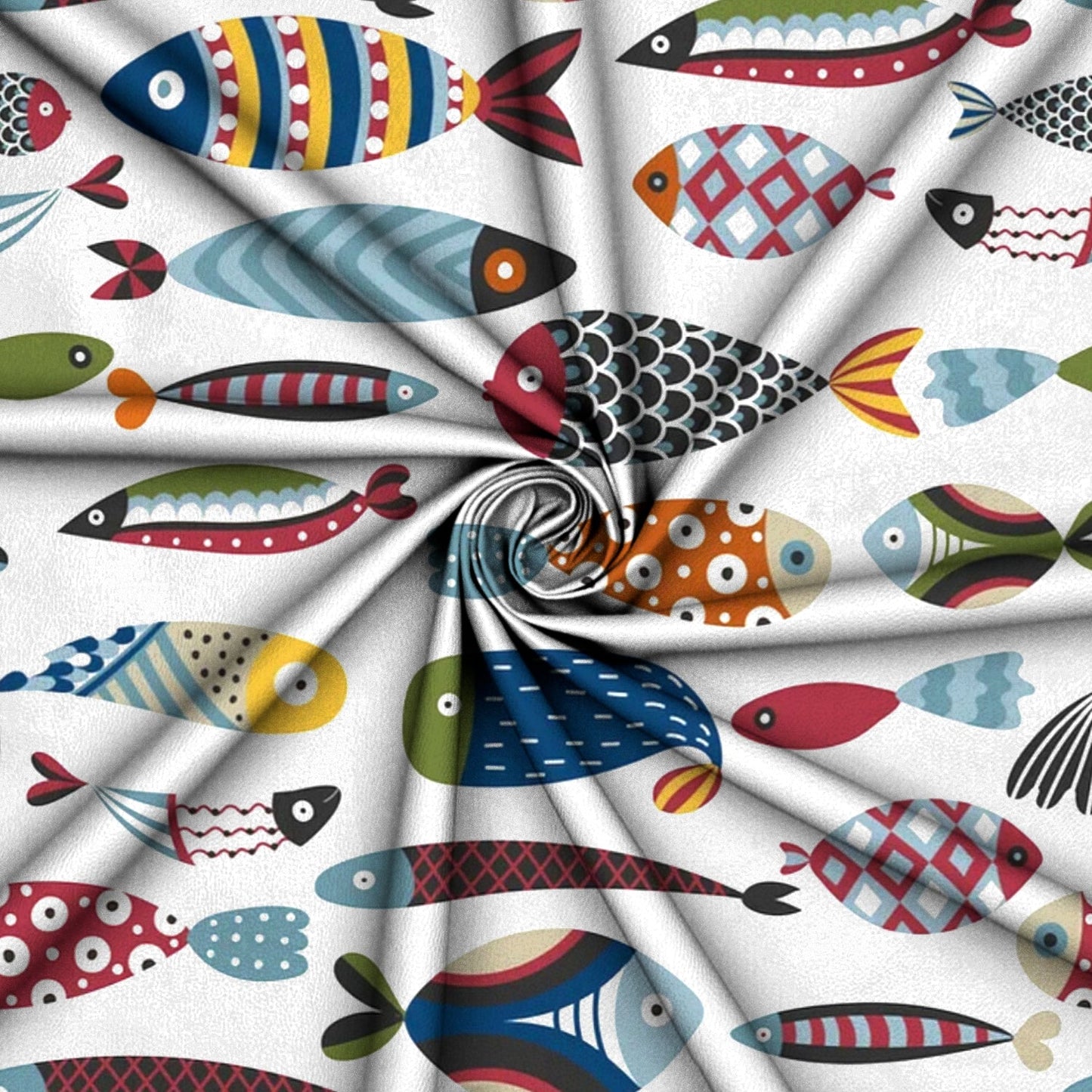 Printed Mini Matt Fish - Ragland Fabrics