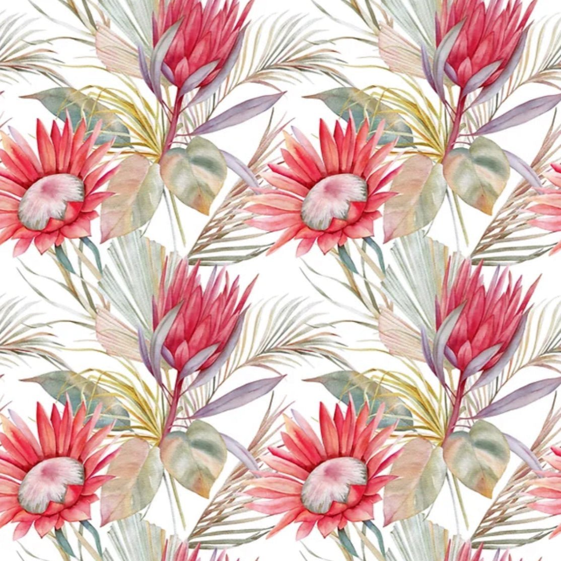 Printed Mini Matt Fynbos Red - Ragland Fabrics