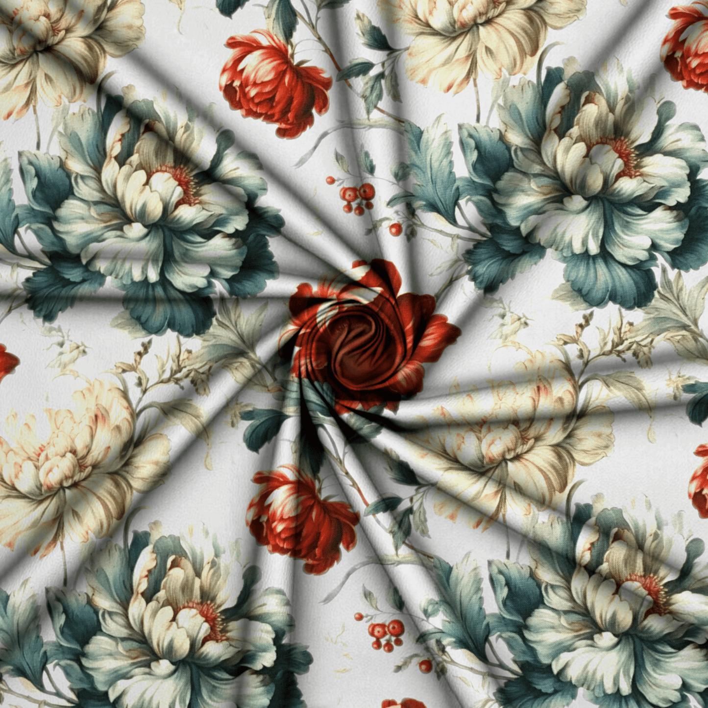 Printed Mini Matt Kyra Red - Ragland Fabrics