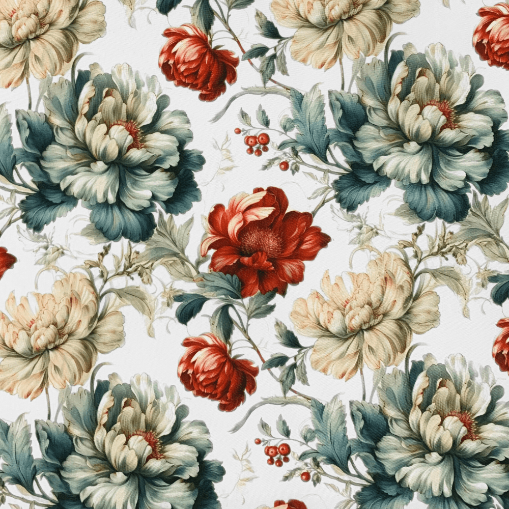 Printed Mini Matt Kyra Red - Ragland Fabrics