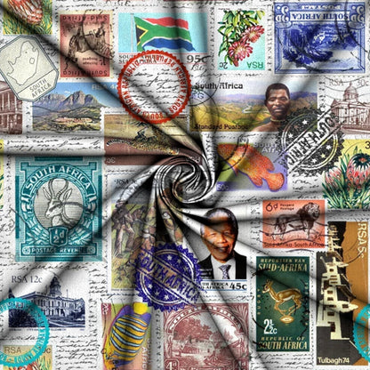 Printed Mini Matt Mandela Stamps - Ragland Fabrics