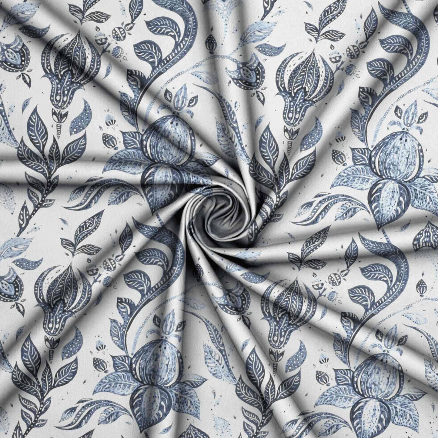 Printed Mini Matt Orinoco Blue - Ragland Fabrics