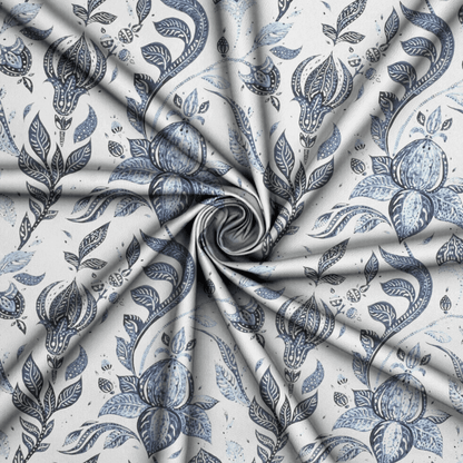 Printed Mini Matt Orinoco Blue - Ragland Fabrics