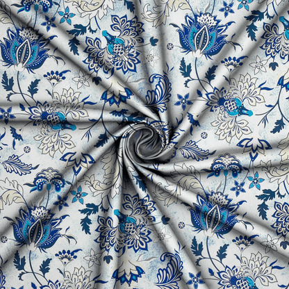 Printed Mini Matt Parvati Blue - Ragland Fabrics