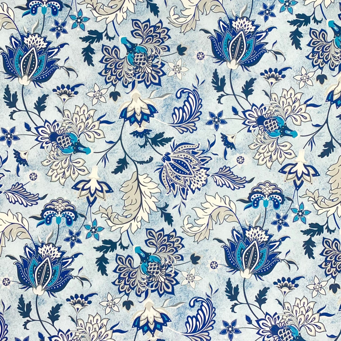 Printed Mini Matt Parvati Blue - Ragland Fabrics