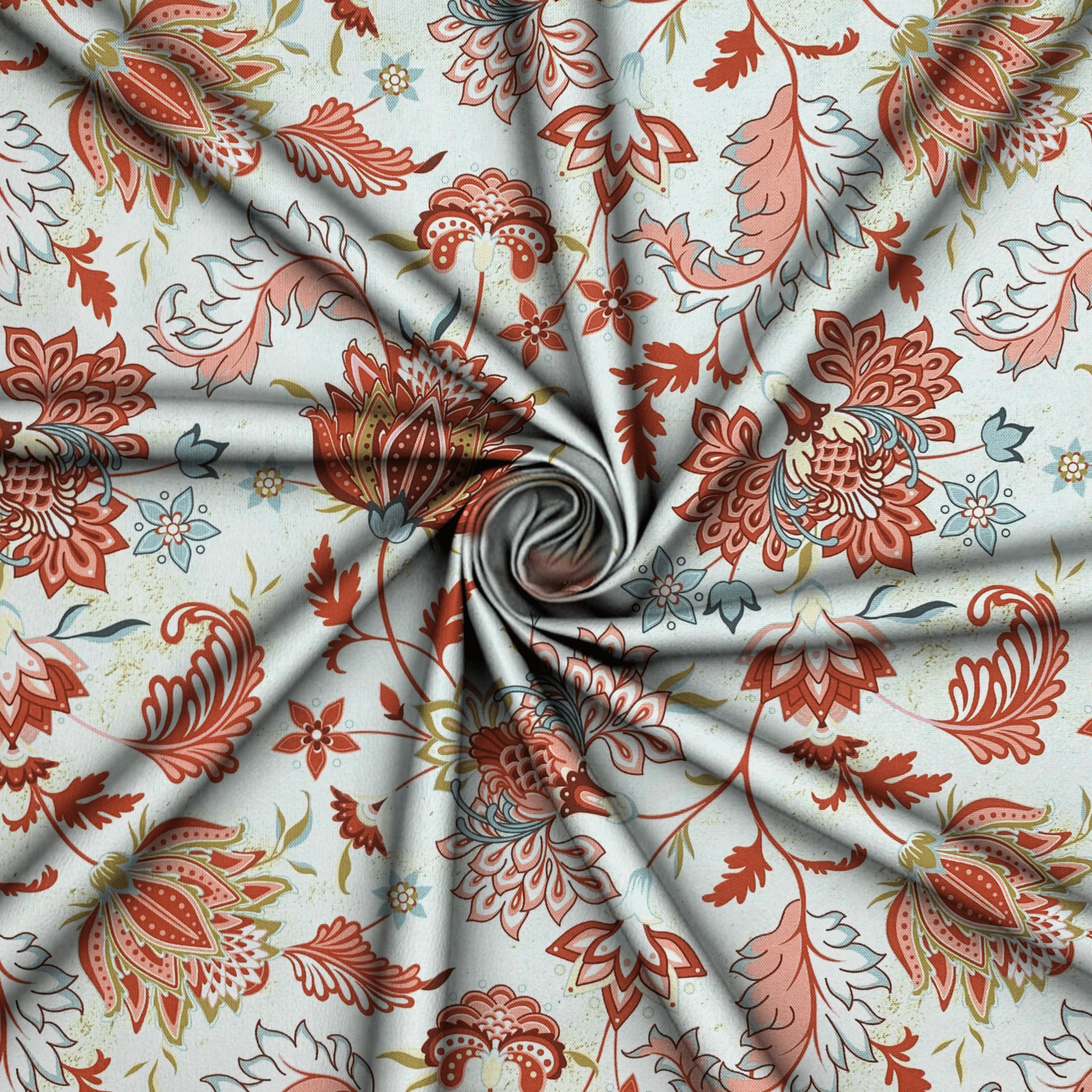 Printed Mini Matt Parvati Coral - Ragland Fabrics