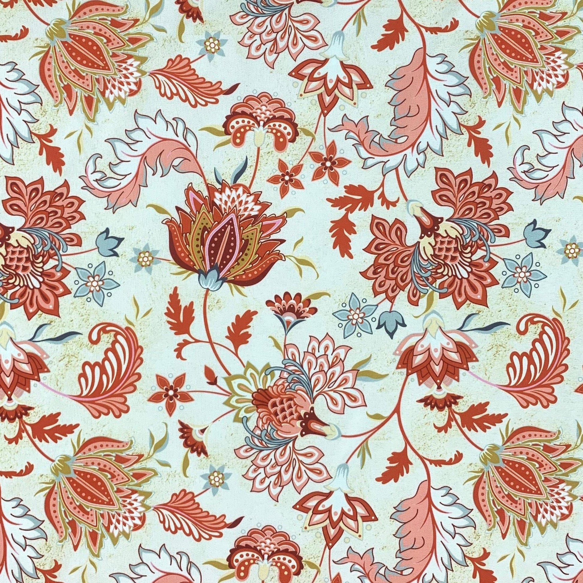 Printed Mini Matt Parvati Coral - Ragland Fabrics