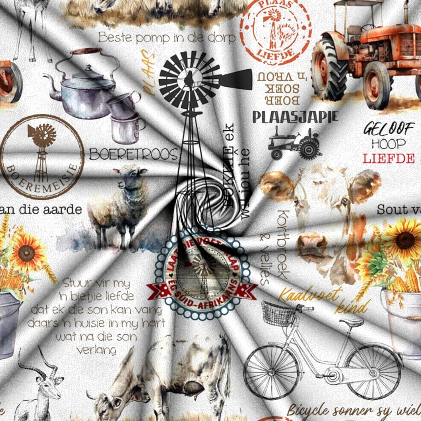 Printed Mini Matt Plaasjapie - Ragland Fabrics