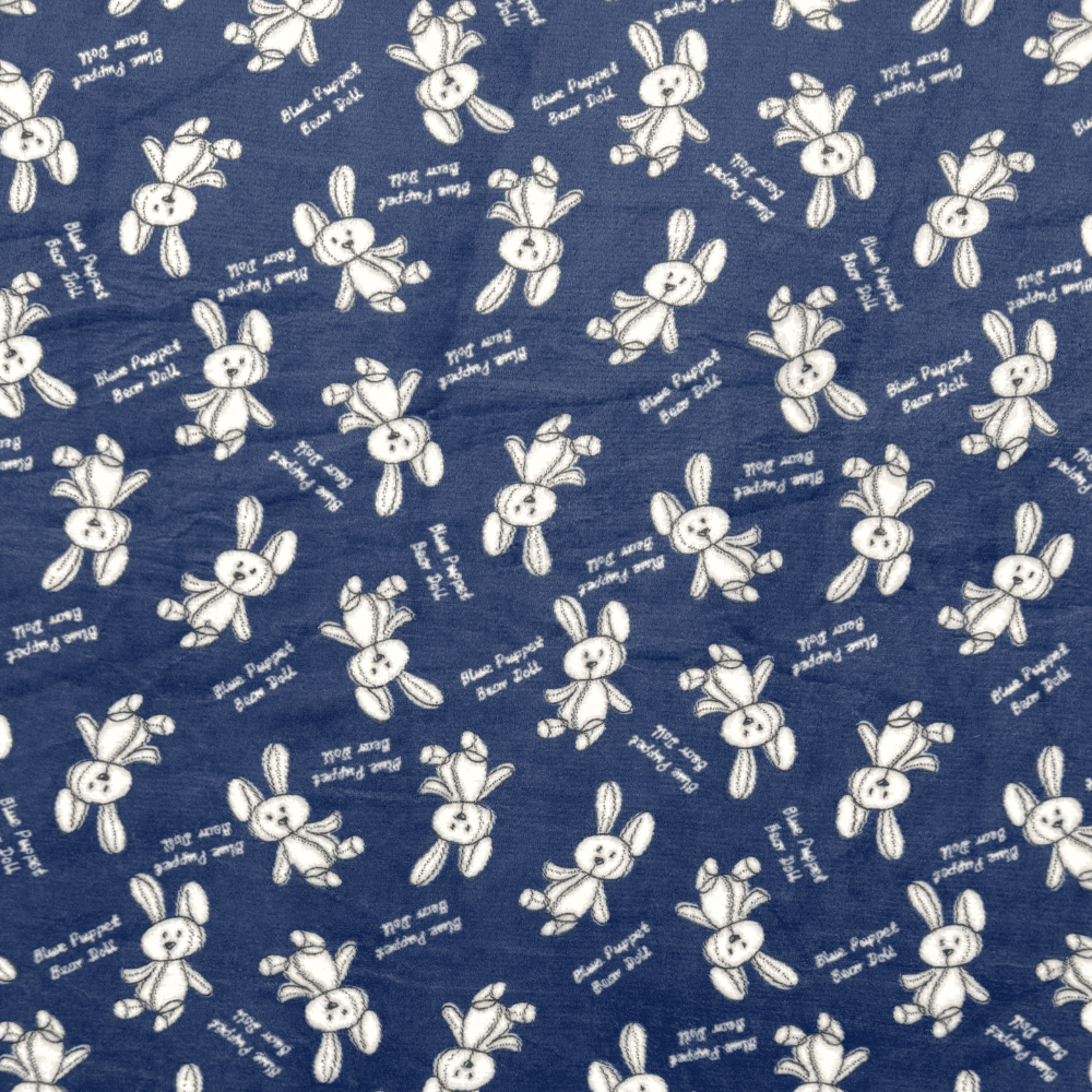 Printed Mongolian Fleece Bunny Business - Ragland Fabrics