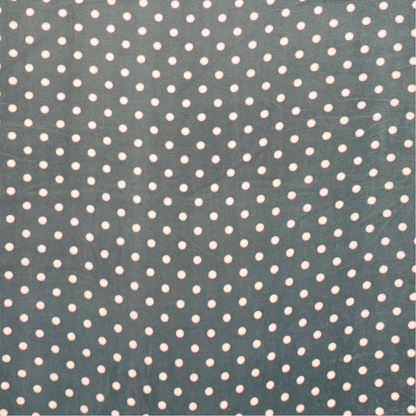 Printed Mongolian Fleece Grey & Pink Dot - Ragland Fabrics
