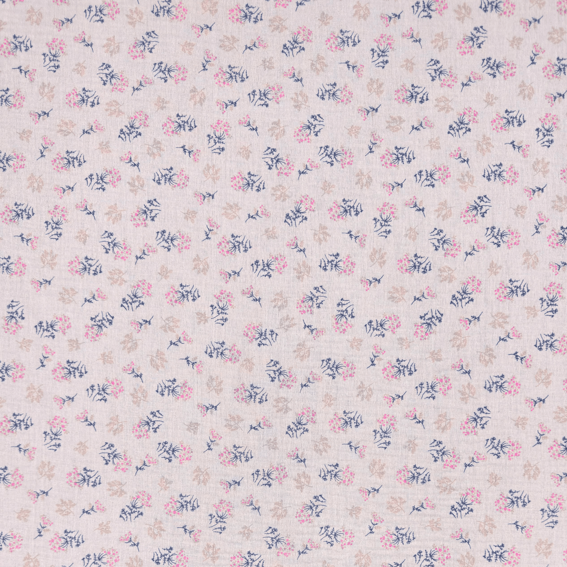 Printed Muslin Navy/Red Lavender - Ragland Fabrics