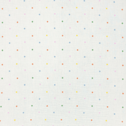 Printed Muslin Polka Dot - Ragland Fabrics