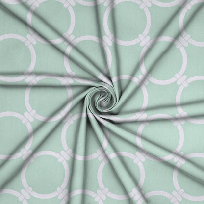 Printed Poly Cotton 140cm Circled Links - Ragland Fabrics