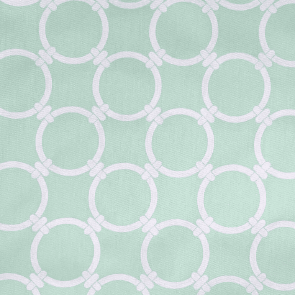Printed Poly Cotton 140cm Circled Links - Ragland Fabrics