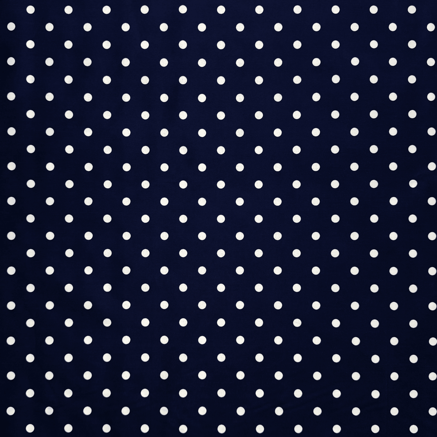 Printed Poly Cotton Spotty Navy - Ragland Fabrics