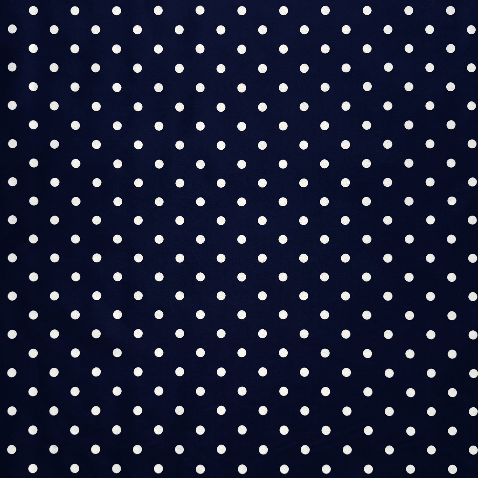 Printed Poly Cotton Spotty Navy - Ragland Fabrics