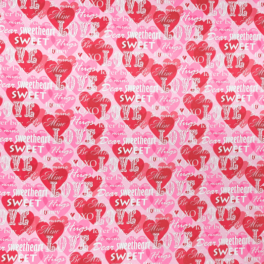 Printed Satin | Hugs - Ragland Fabrics