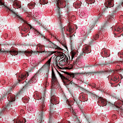 Printed Satin | Rosalia - Ragland Fabrics