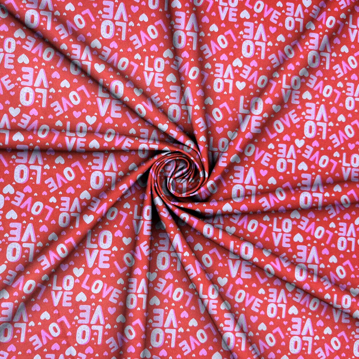 Printed Satin | Sweetheart - Ragland Fabrics