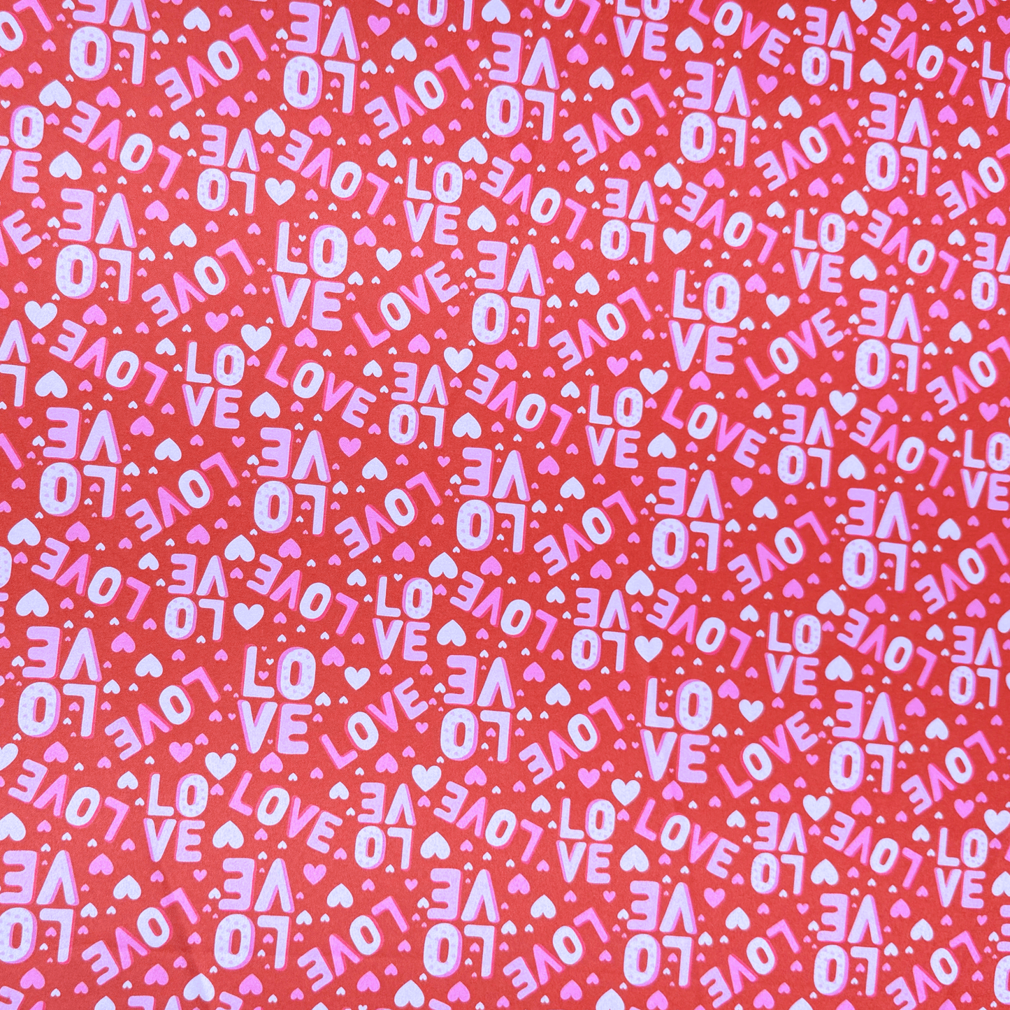 Printed Satin | Sweetheart - Ragland Fabrics