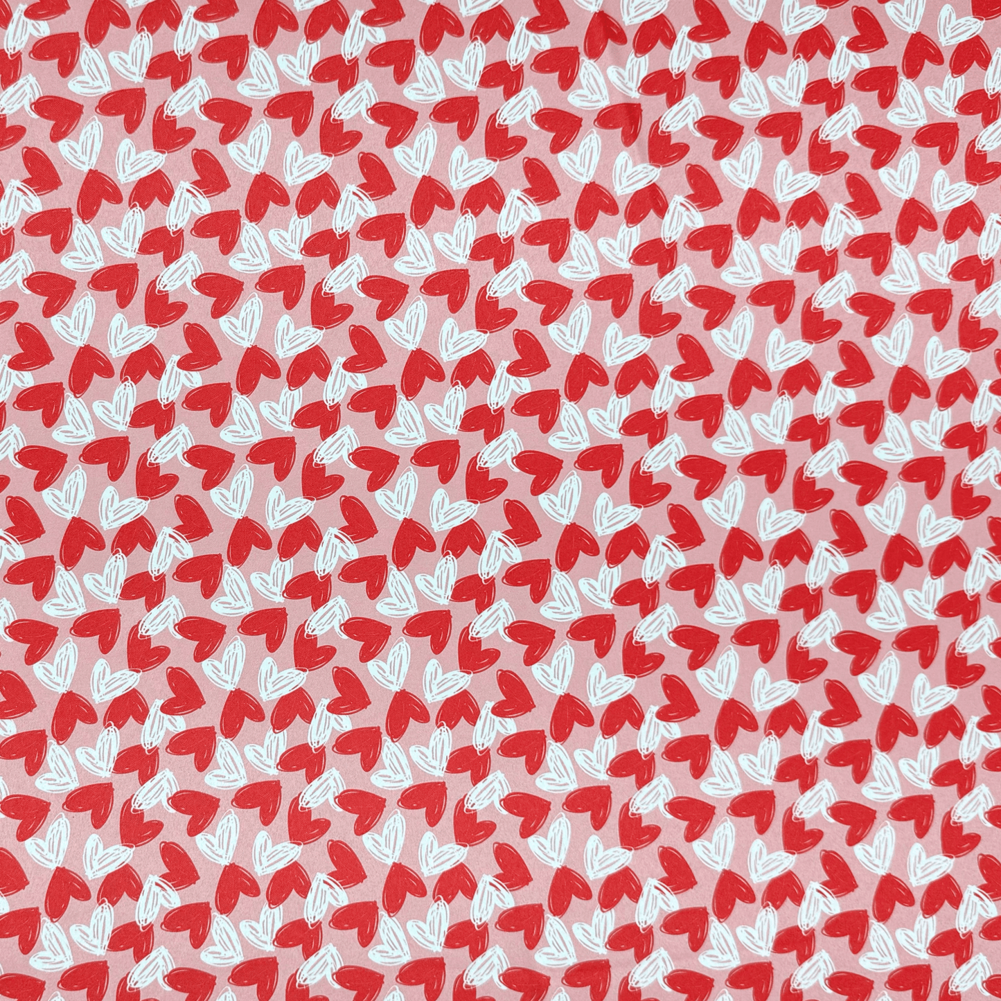 Printed Satin | With Love - Ragland Fabrics