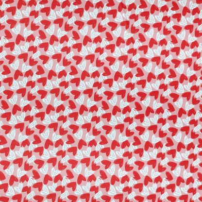 Printed Satin | With Love - Ragland Fabrics