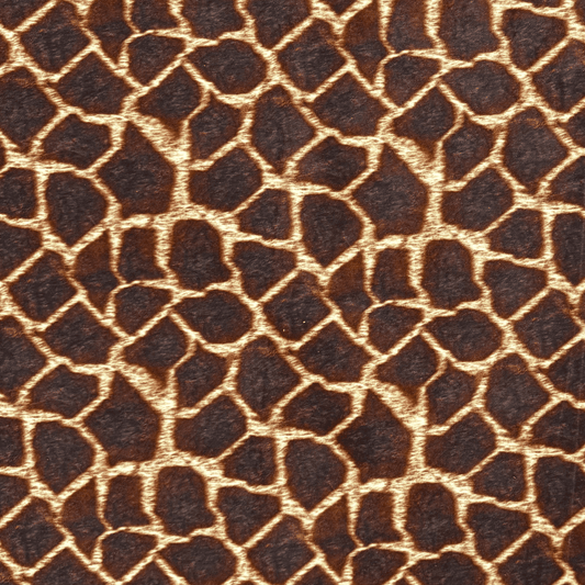 Printed Velvet Giraffe Skin - Ragland Fabrics
